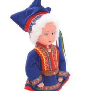 Aslak, 18cm, poika, siniset vaatteet