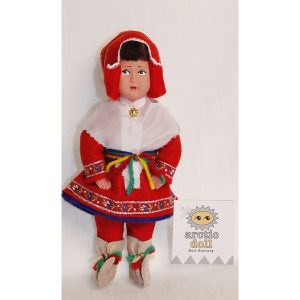 Satu, 18cm, tyttö, punaiset vaatteet