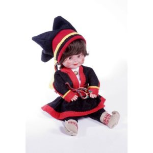 Jouni, 29cm, poika, mustat vaatteet, Inarin puku