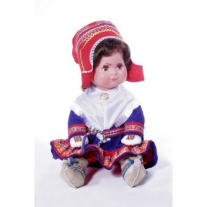 Mirja, 35cm, tytto, siniset vaatteet, lyhyet hiukset