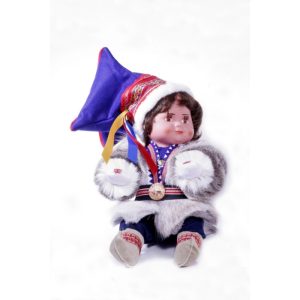 Peskinukke, 35cm, poika, lapinlakki