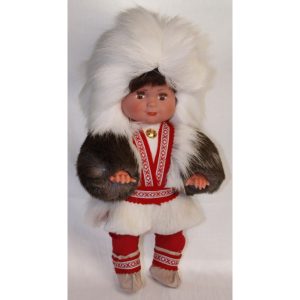 Peskinukke, 35cm, karvalakki