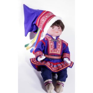 Piera, 45cm, poika, siniset vaatteet