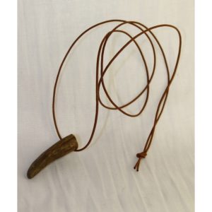 Necklace, reindeer horn