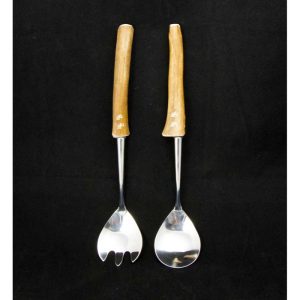 Salaattiottimet, 24cm, 2kpl/setti, poronsarvikahva