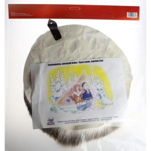 Istuinalusta, 35cm, porontalja, pussi ja kuva