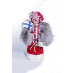 Joulumuori, 20cm, poronkarvasuit