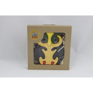 Pöllö, iso, 12,5x16cm, värillinen