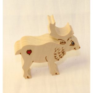 Eläinhahmo, puinen, poro