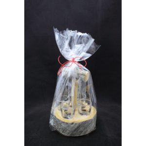 Snapsilasit, 4kpl, pyöreä keloteline, 13x20cm, sellofaanipakkaus