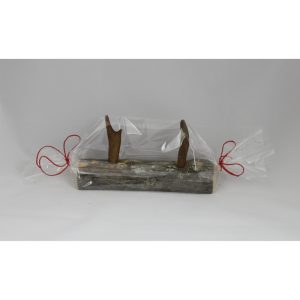 Naulakko, 20cm, 2 poronsarvikoukkua, kelo