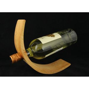 Viinipullon teline, leppää, 28x12x6,5cm
