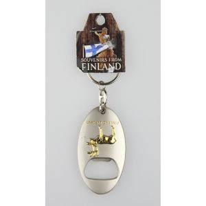 Avaimenperä, pullonavaaja, poro, Lapland-Finland