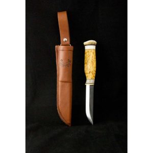 Puukko, vuolu, visa/sarvi, terä 10,5cm