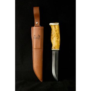 Puukko, leuku, visa/sarvi, terä 14,5cm