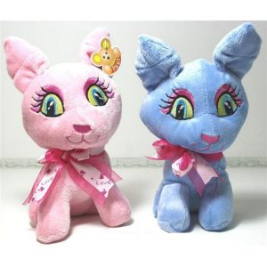 Cat, 19cm, pink and blue asst.