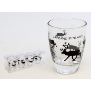 Snapsilasit, 4 kpl, poroaihe